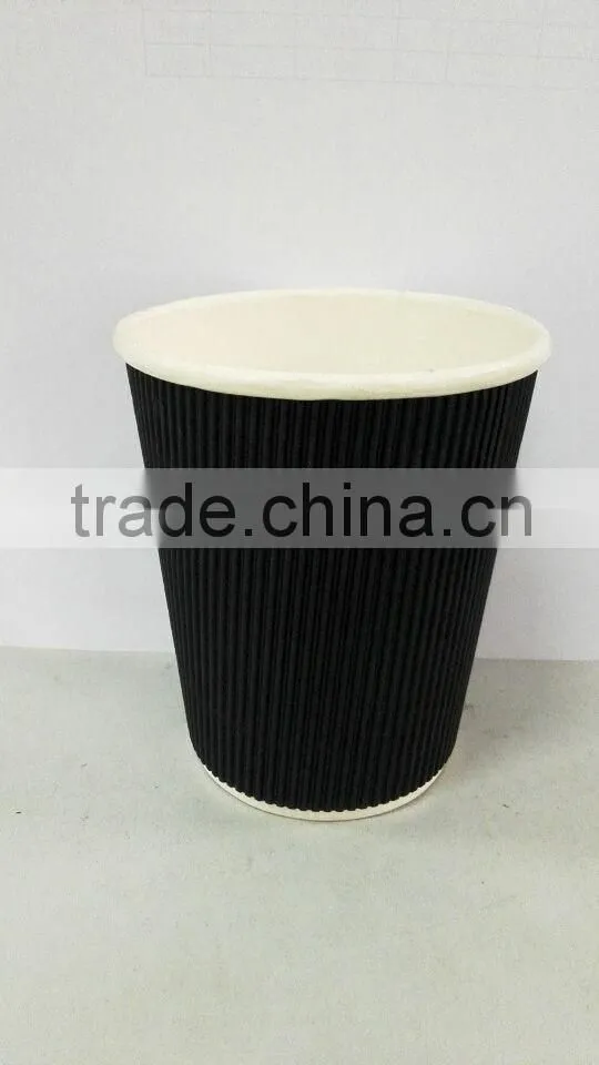 8oz ripple wall cup (black)