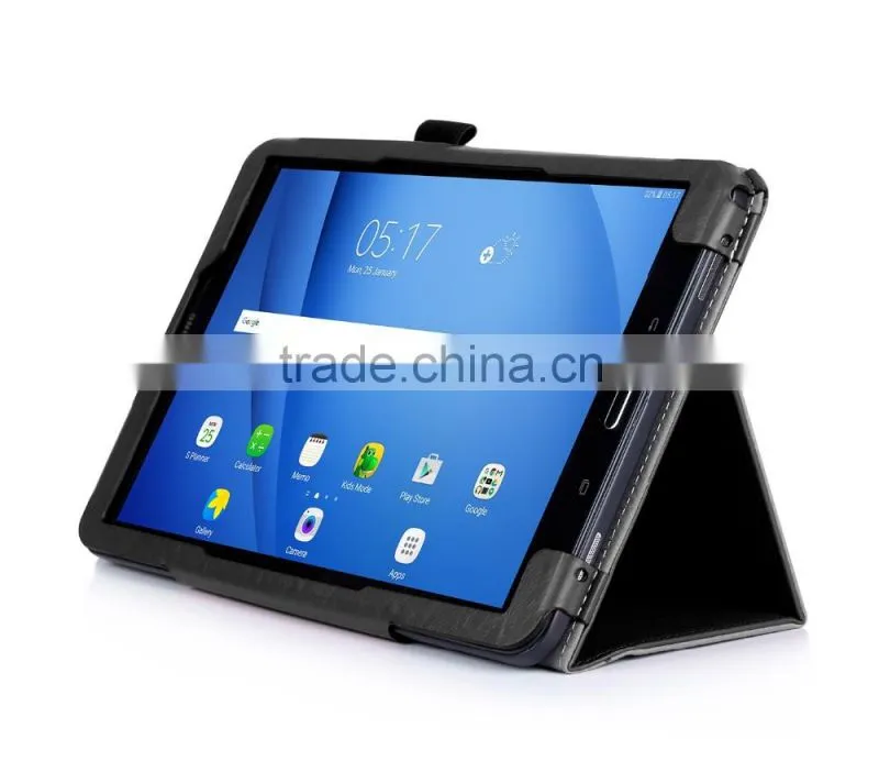 Flip Litchi Pattern Slim Folio Leather Case for Samsung Galaxy Tab A 10.1 T580