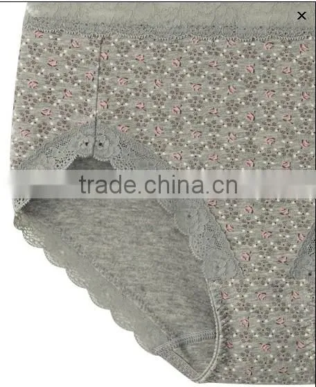 high waist lace waist and leg panty lady underwear