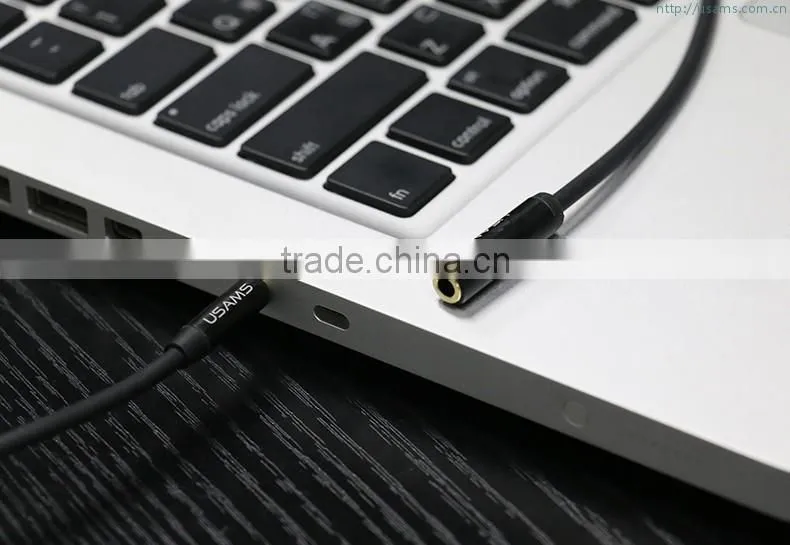 USAMS 100cm/200cm Audio 3.5mm Extension Cable For Extend all Headset Cord Audio Stereo Cord 4 MP3