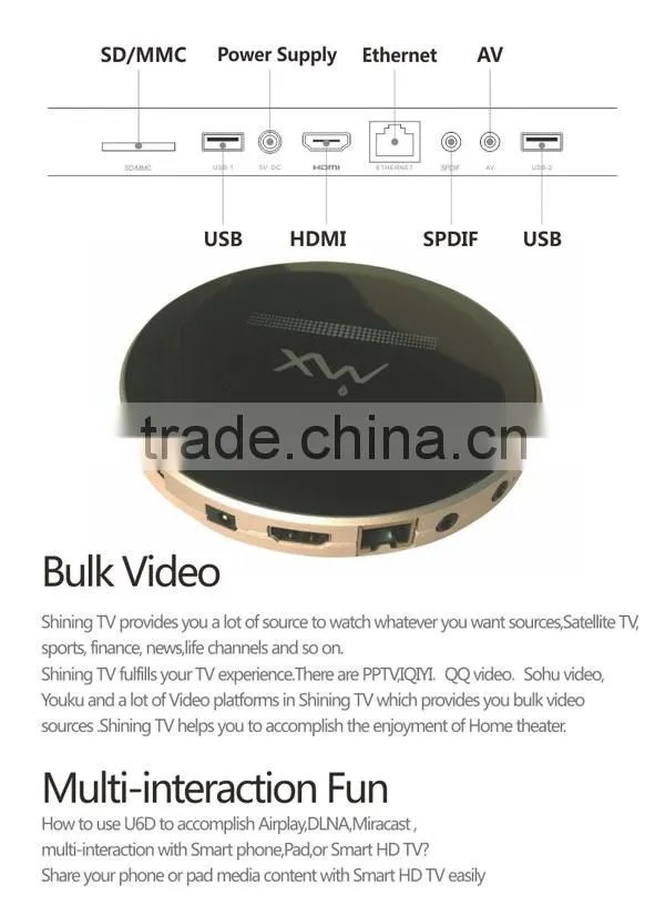 Android 4.2 amlogic 8726-mx Dual Core Mini PC RJ-45 USB WiFi XBMC Smart TV Media Player android 4.2 smart tv box