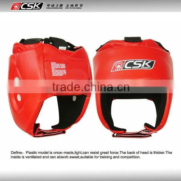 Synthetic leather boxing headgear