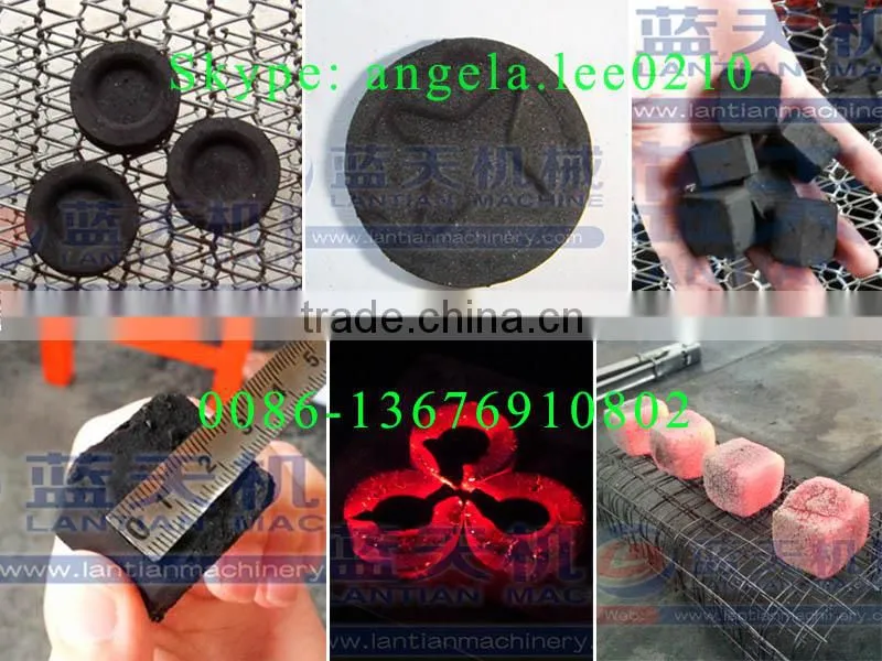 All-sided shisha/hookah charcoal making machinery for charcoal cube/tablet/stick