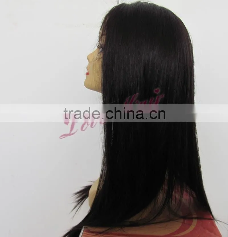 Factory wholesale natural looking hair wig 100% virgin brazilian hair lace front wig