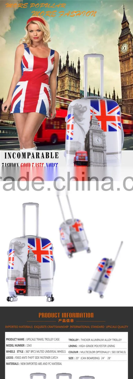 abs/pc luggage sets