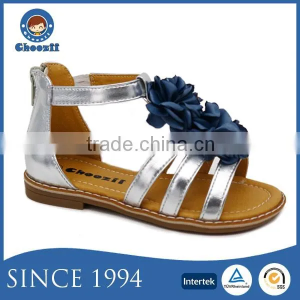 2016 Summer Fashionable Children Topless Thong Sandals with Flat Sole