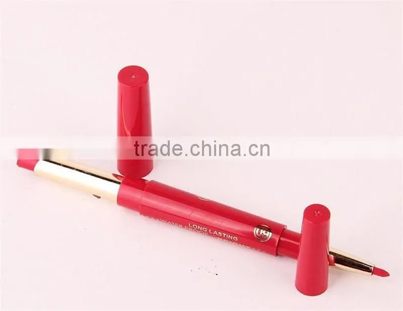 Music Flower Dual Purpose Lipstick&Lip Liner 12 Colors Waterproof Long Lasting Bright Colorful lipstick stick set