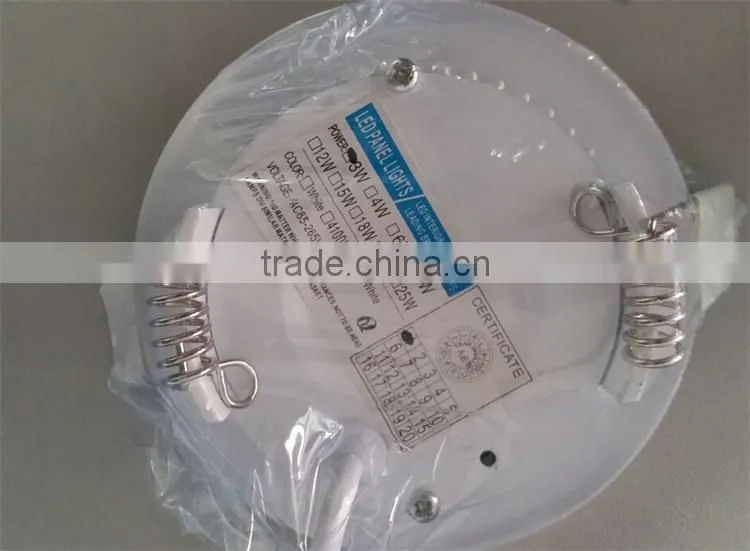 cheap price ce rohs apprvoal 3w 6w 9w 12w 15w 18w 24w round led panel light price