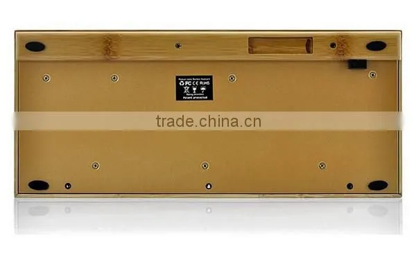 bamboo & wood mechanical usb wireless keyboard