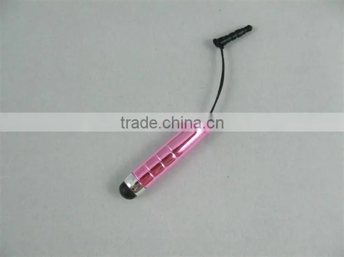 High Quality mini short Universal mini stylus pen for iphone,ipad, plastic touch pen