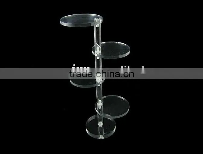 black acrylic set jewelry display stand risers