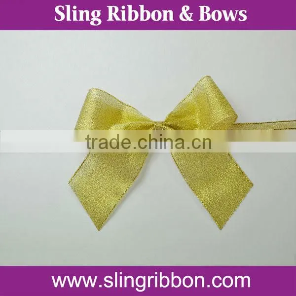 Single Face Polyester Satin Shoelace Bow