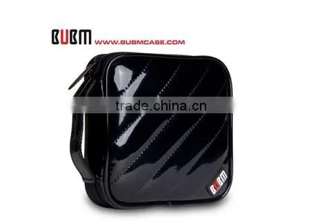 Fashion 32 Capacity PU Leather Cover CD Case DVD Case Car Disc Case