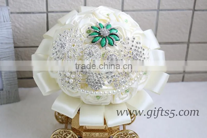 2016 latest handmade silk flower wedding bouquets