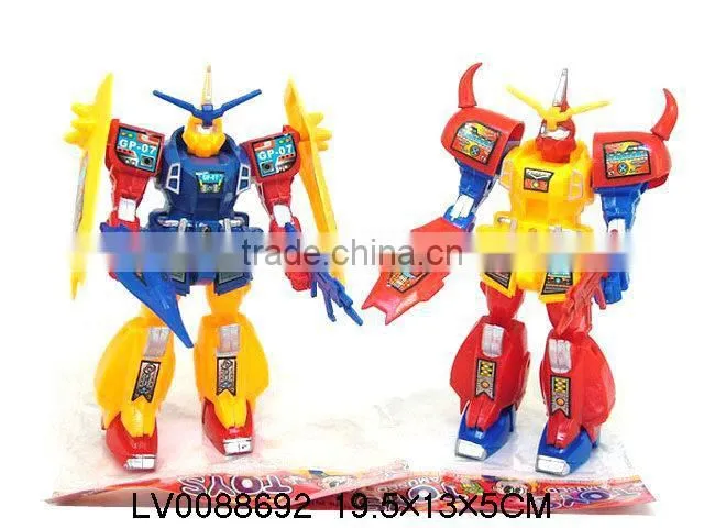 2013 hot selling plastic toy robot with light for kids