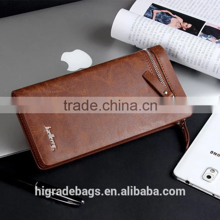 hotsale Baellery Men Business PU leather wallet for young man