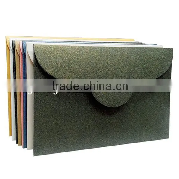 Gold hot stamping luxury paper envelops for gift card