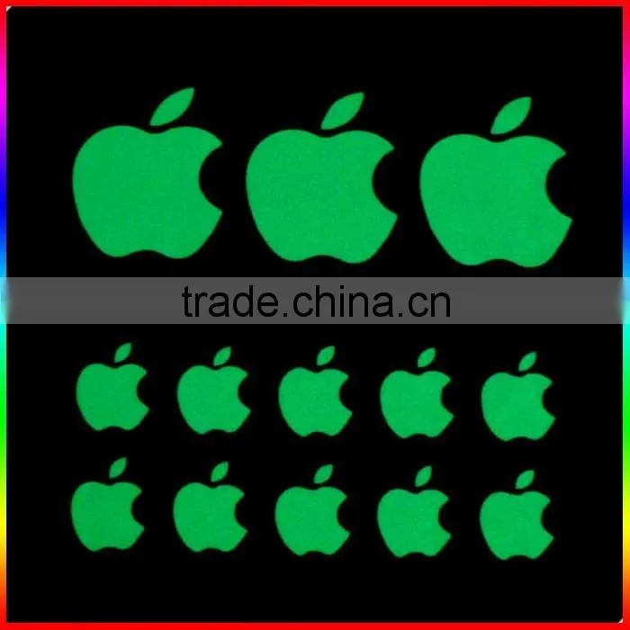 self-adhesive glow in dark sticker film/glow in dark sticker