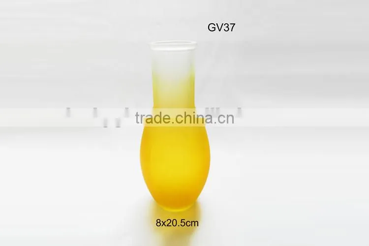 sprayed illuminated flower glass vase