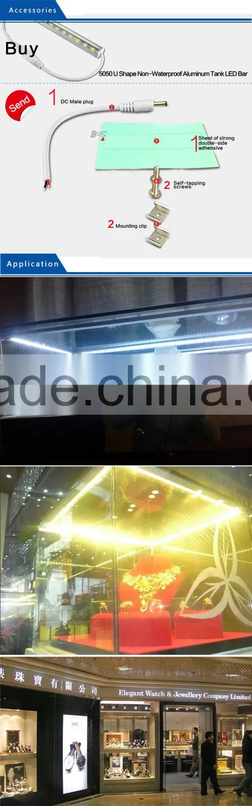 30cm 12led 4.5watt 12v Rigid LED Bar light with plastic cover