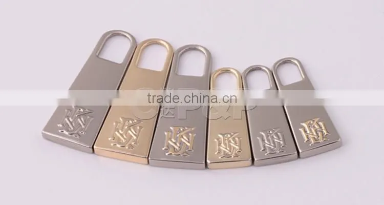 Business men's zipper pull tabs for garment