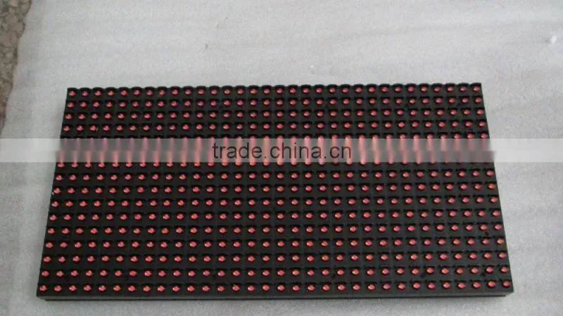 Single green P10 LED Module 32x16 Pixel Pitch LED Display Screen