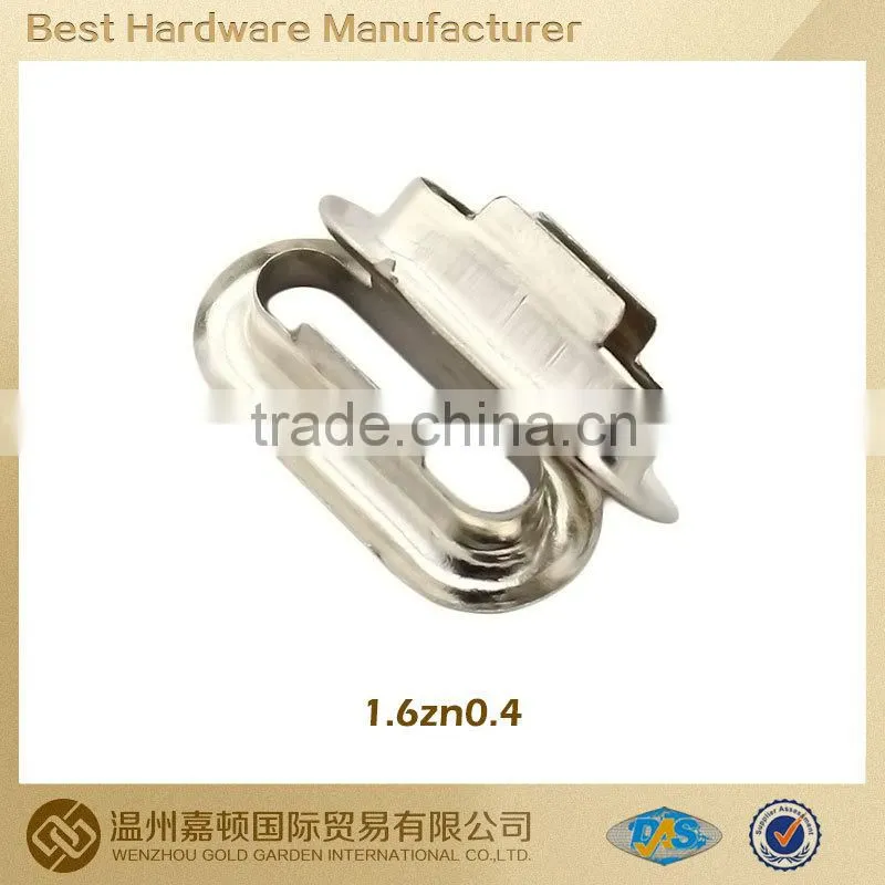 2014hot sale 16mm*4mm metal Oval Eyelet for garment