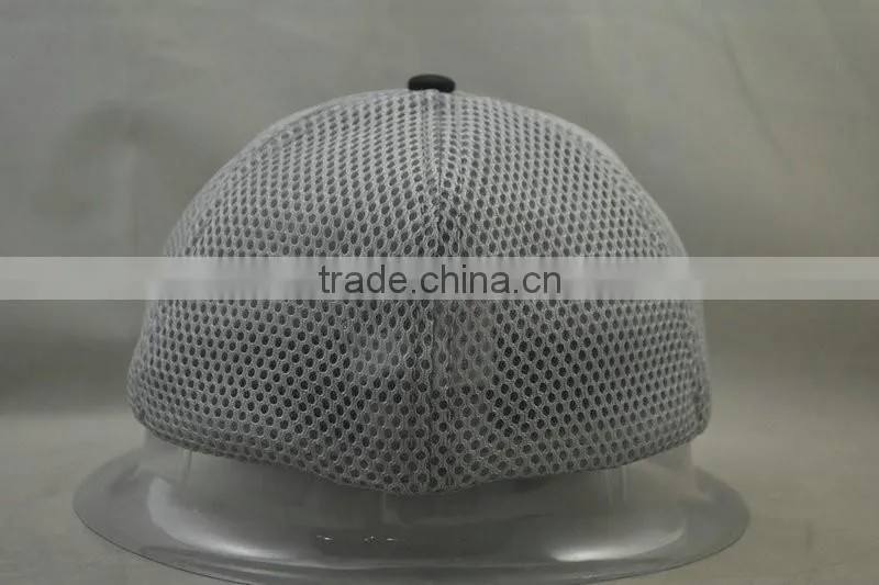 Black cotton and white mesh hat flex fit style for adult size
