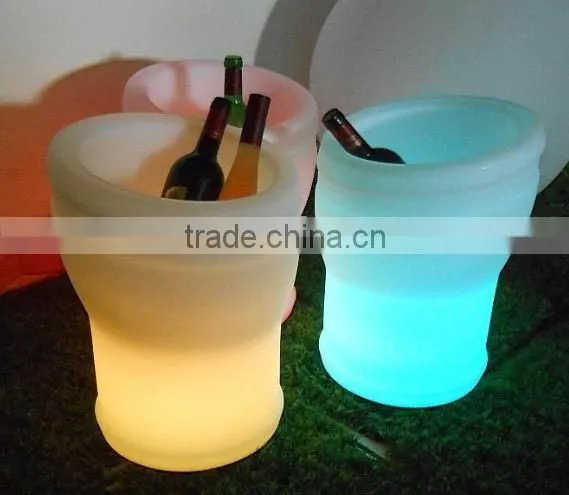 Rechargeable Bar Ice Bucket Led With CE Rohs Approval bar ice bucket led