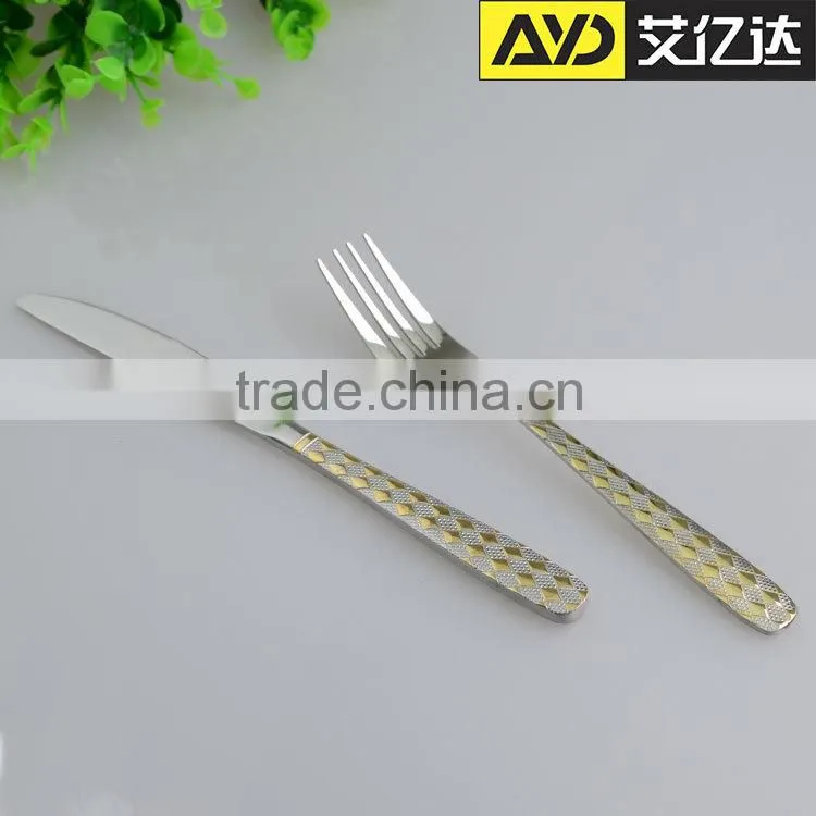 Inox Flatware! Chinese style color box stainless flatware