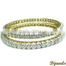Solitaire Anniversary Bangles, Wedding bangles, Solitaire Engagement Jewellery