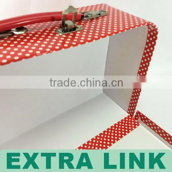 Fashion paper cardboard suitcase box for storage
