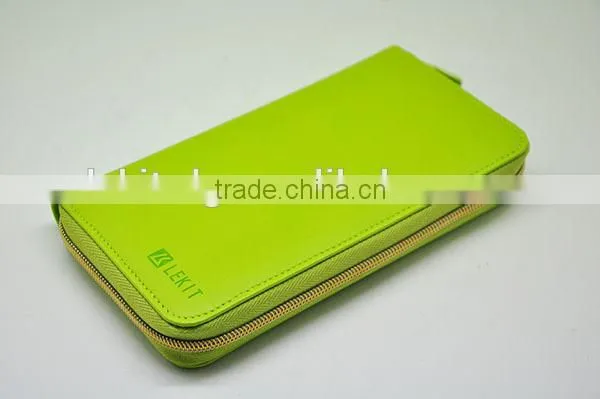 green and red color girl fashion coin purs with zipper