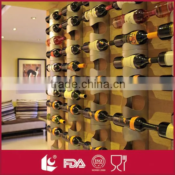Attractive design single serving wine bottle display rack