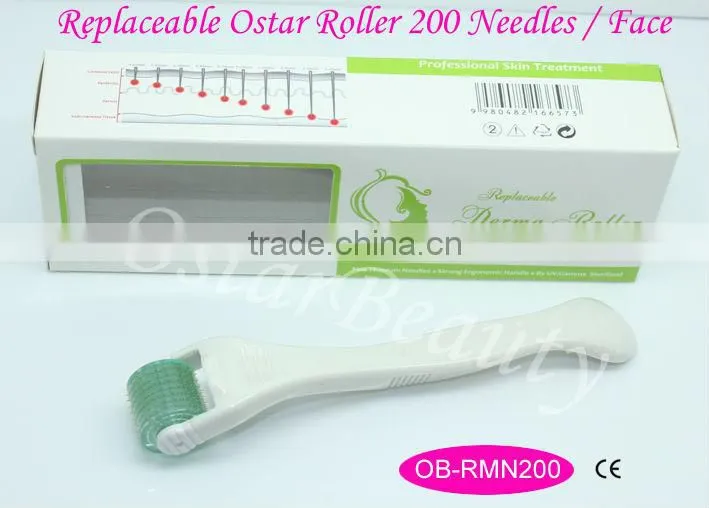 Derma roller needles auto mts dermaroller wrinkle eraser --(Replaceable Derma Roller )