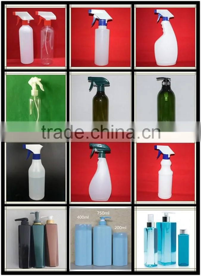 500ml plastic colorful blue PET bottle with aluminium cap for cosmetic