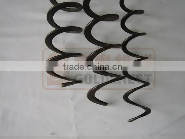 Goldenest carbon steel flex auger continuous flight auger for poultry farm JCZY-AU01