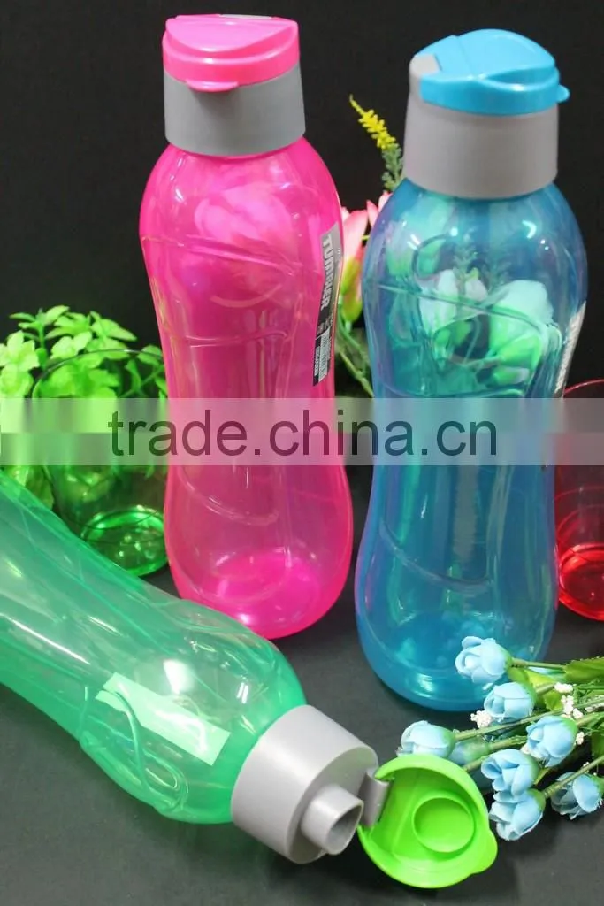 Colorful BPA FREE water tumblers with lid/ travel plastic 1000ml colorful tumbler. MIN ORDER 96 PCS ONLY !