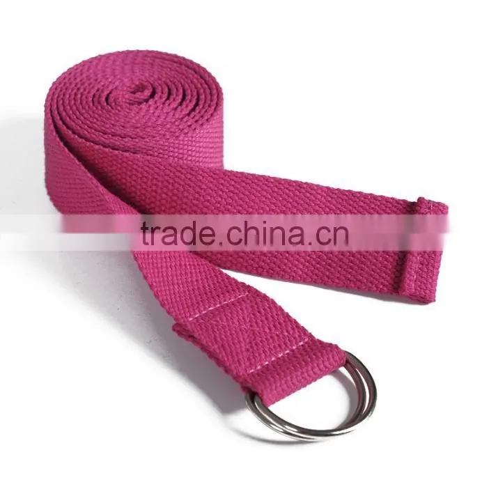 yoga stretch belts Training Strap Belt With Metal D-Ring