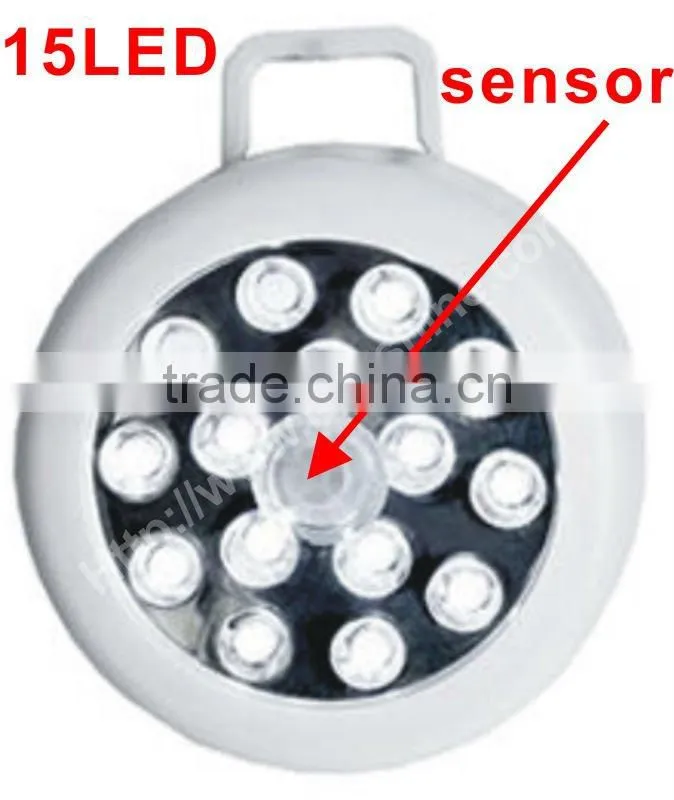 round super bright 15led motion sensor light switch for night light