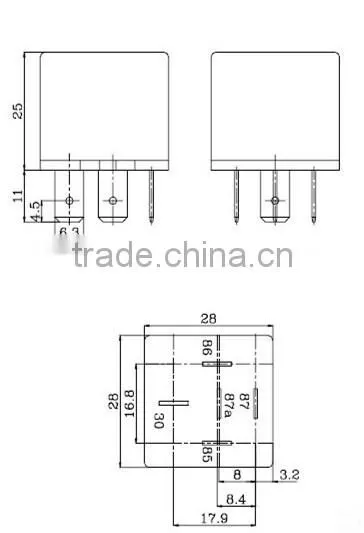 AUTO RELAY 12V 5PINS CAR RELAY 40/30A