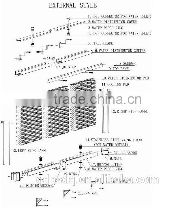 Greenhouse Cooling Pad for Poultry Housing Ventilation