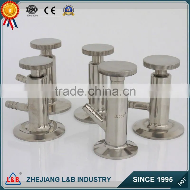 Sanitary milk clamp sample valve