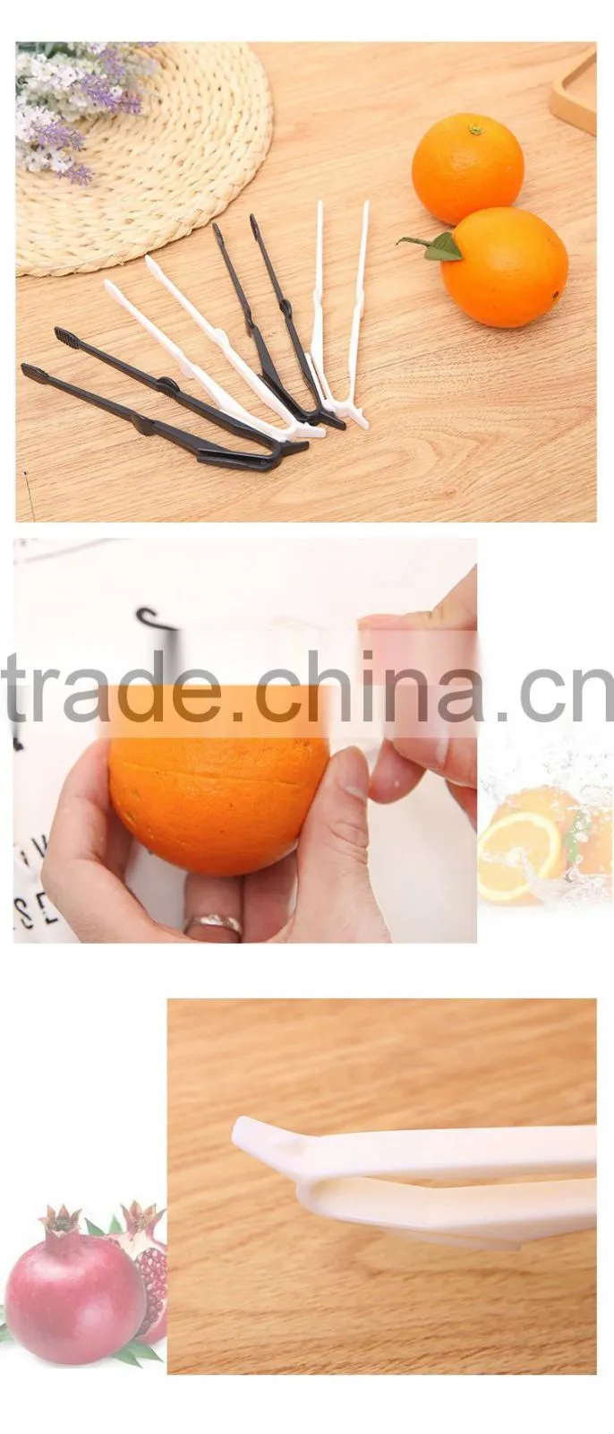 Kitchen Snack Food Tongs Salad Cake Clip Bread Potato Chips 5 Functional sealing Clip