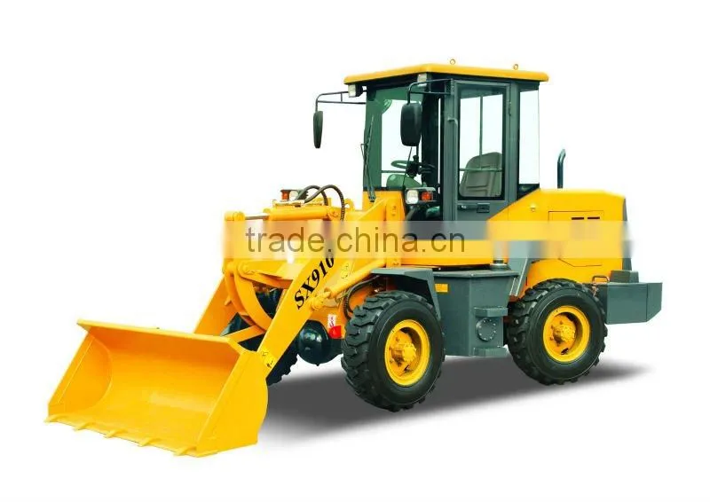 China brand SX910 1.0T mini/compact wheel loader(0.5CBM 1.0T CE approved)