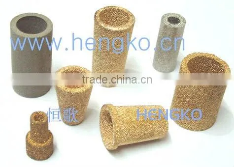 Sintered bronze powder porous water filter housing