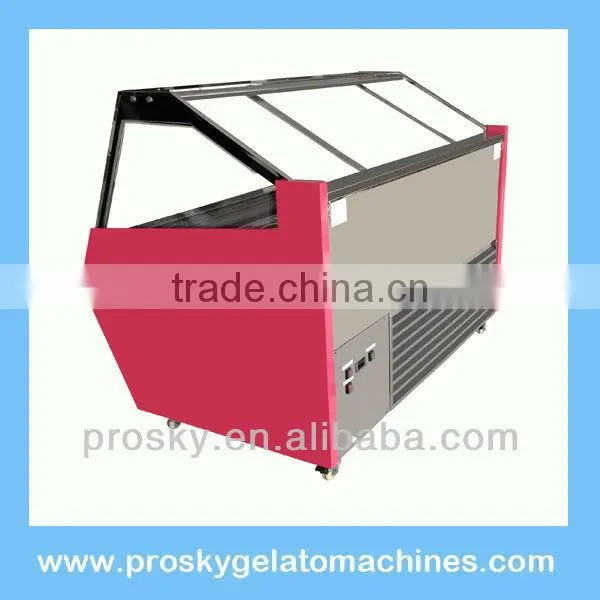 Hard ice cream display refrigerator with CE approved
