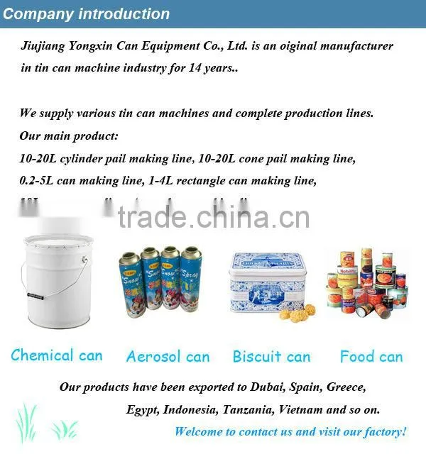 1-5 gallon round can making machines