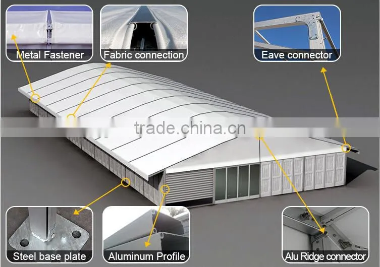 High quality aluminum structure curve tent