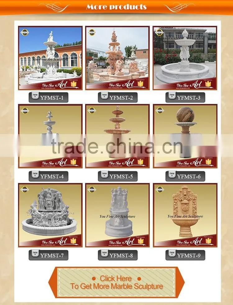 Garden stone wall figures fountain For Decor